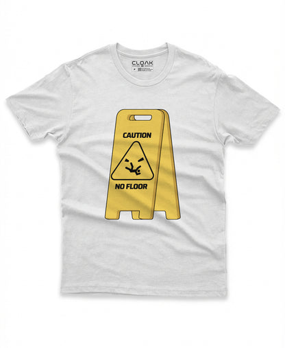 CAMISETA CAUTION: NO FLOOR